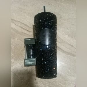 Sparkly Black Starbucks cup & Matching keychain
